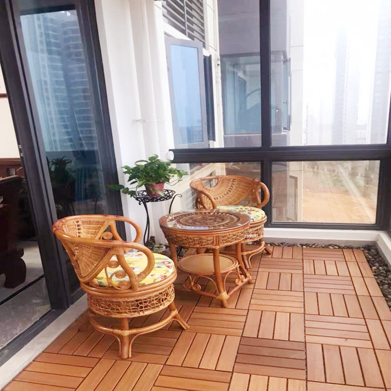 Outdoor Patio Water-resistant Composite Wooden Snapping Deck Plank