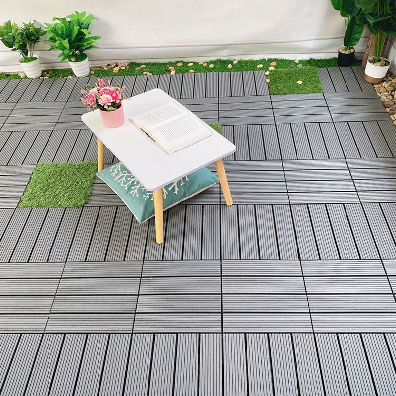 Interlocking Patio Flooring Tiles Striped Pattern Flooring Tiles Garden