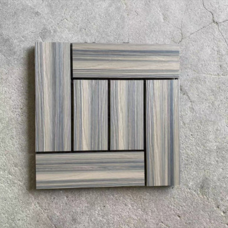 Interlocking Patio Flooring Tiles Striped Pattern Flooring Tiles Garden