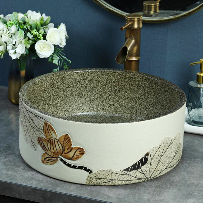 Porcelain Vessel Bathroom Sink Modern No Craftsmanship Vessel Bathroom Sink Only