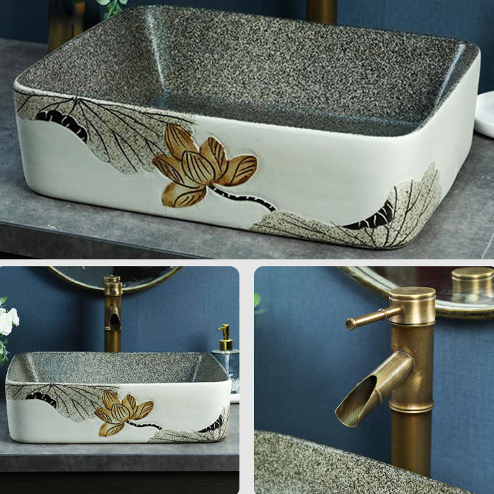 Porcelain Vessel Bathroom Sink Modern No Craftsmanship Vessel Bathroom Sink Only