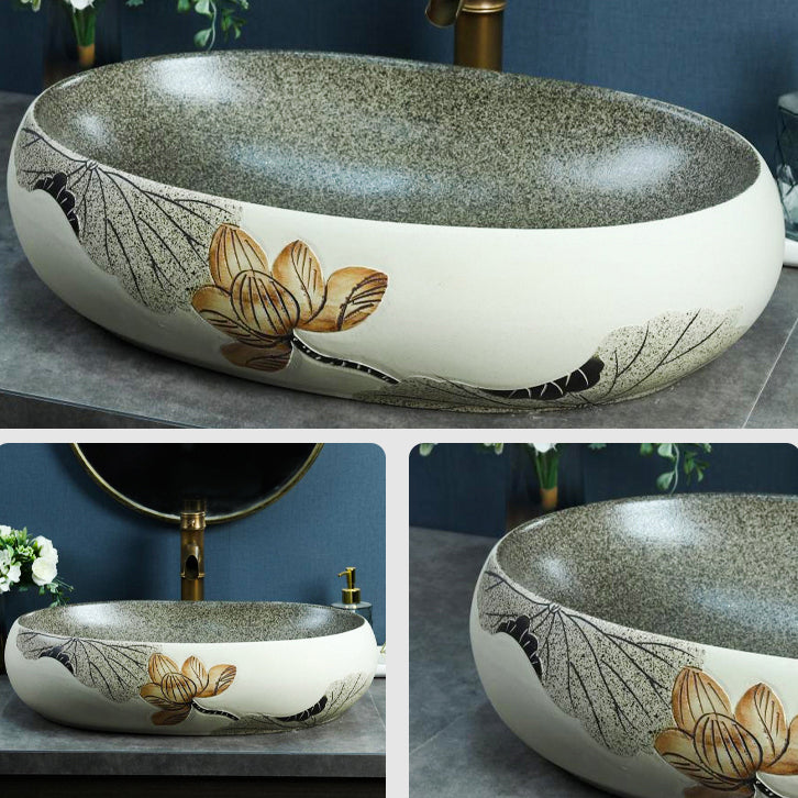 Porcelain Vessel Bathroom Sink Modern No Craftsmanship Vessel Bathroom Sink Only