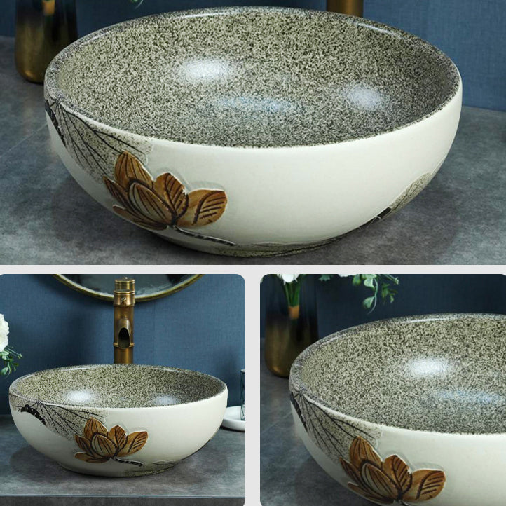 Porcelain Vessel Bathroom Sink Modern No Craftsmanship Vessel Bathroom Sink Only