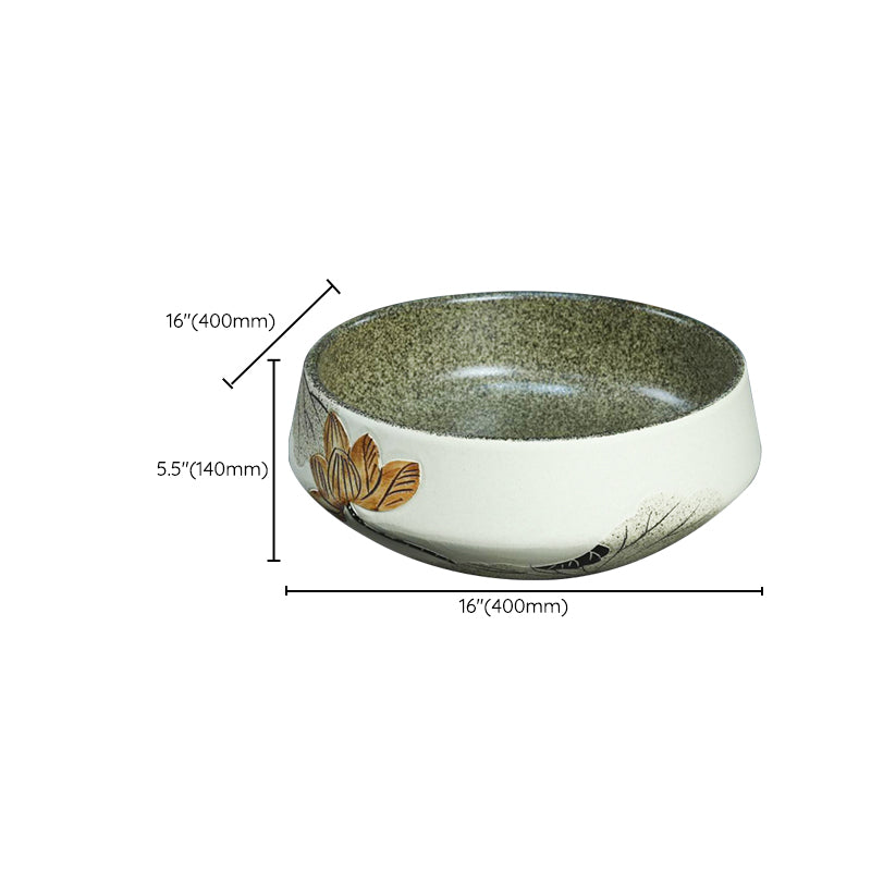 Porcelain Vessel Bathroom Sink Modern No Craftsmanship Vessel Bathroom Sink Only
