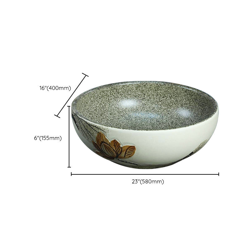 Porcelain Vessel Bathroom Sink Modern No Craftsmanship Vessel Bathroom Sink Only