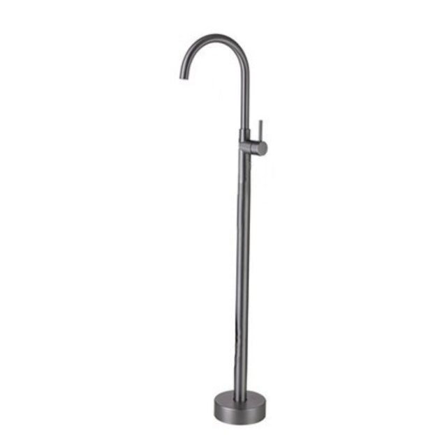 Modern Floor Mounted Freestanding Tub Filler Freestanding Copper High Arc Tub Filler Trim