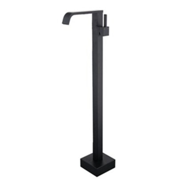 Modern Floor Mounted Freestanding Tub Filler Freestanding Copper High Arc Tub Filler Trim