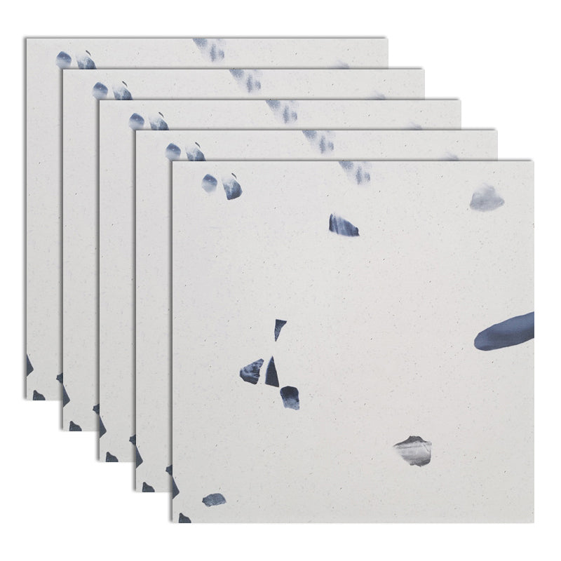 Modern Style Waterproof Floor Tile Straight Edge Square Terrazzo Effect Floor Tile