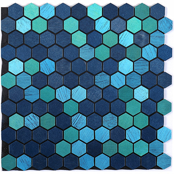 Modern Tile-Peel & Stick Metal Mosaic Tile Hexagonal Peel & Stick Subway Tile