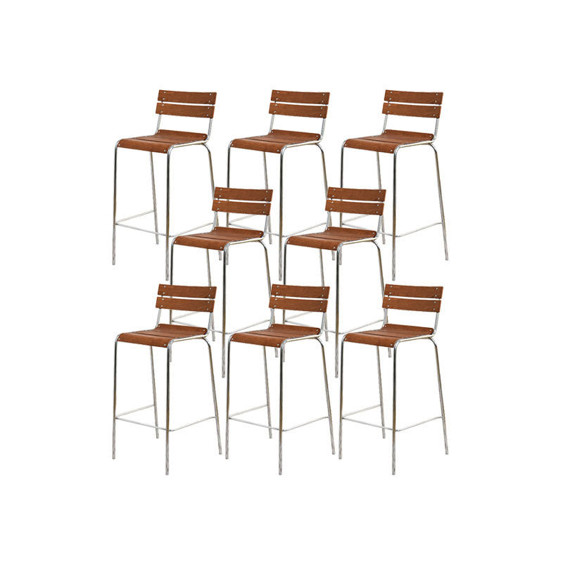 Contemporary Living Room Bar Stools Metal Stackable Counter Stool