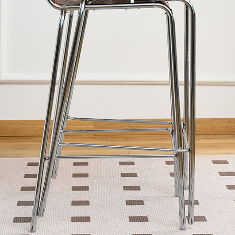 Contemporary Living Room Bar Stools Metal Stackable Counter Stool