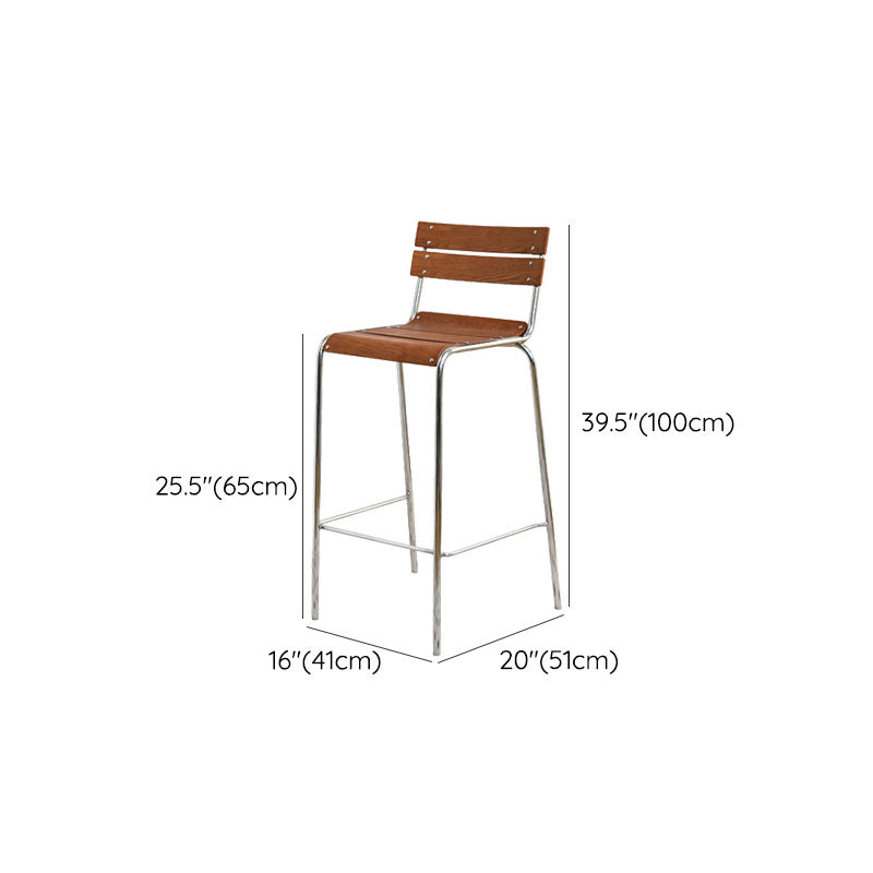 Contemporary Living Room Bar Stools Metal Stackable Counter Stool