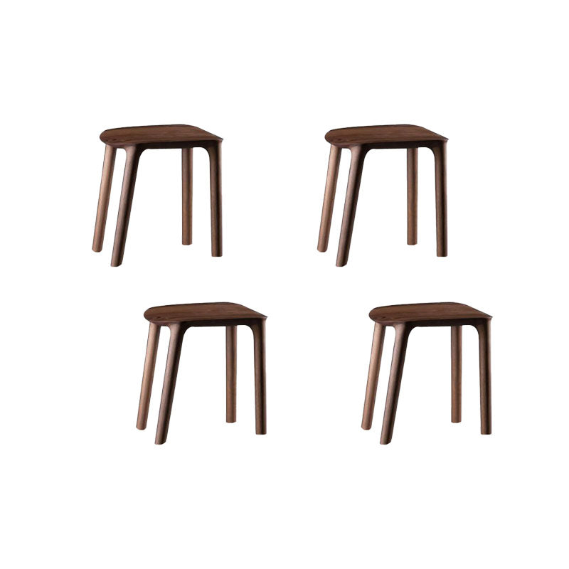 Solid Wood Counter and Bar Stool Indoor Industrial Backless Stool