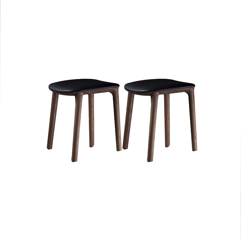 Solid Wood Counter and Bar Stool Indoor Industrial Backless Stool