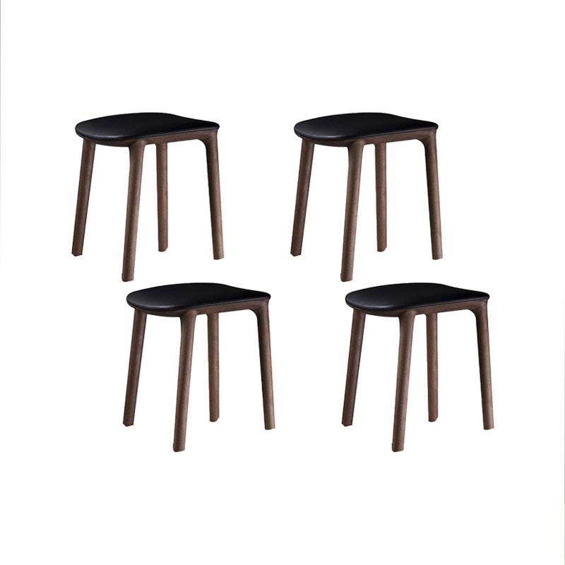Solid Wood Counter and Bar Stool Indoor Industrial Backless Stool