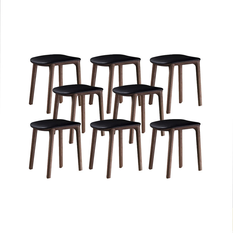Solid Wood Counter and Bar Stool Indoor Industrial Backless Stool
