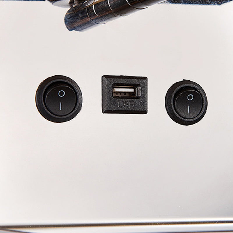 Modern Wall Sconce Metal Rectangle Shape Wall Light with Fabric Shade for Study