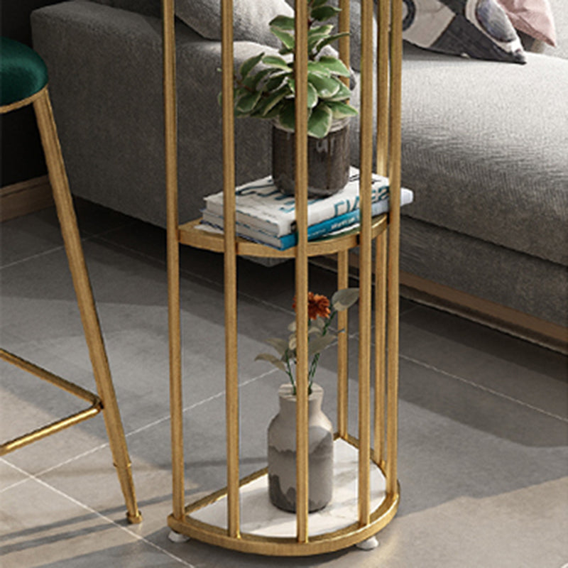 Modern Bar Pub Table Set 1/3 Pcs Metal Frame Bar Table and Upholstered Stools