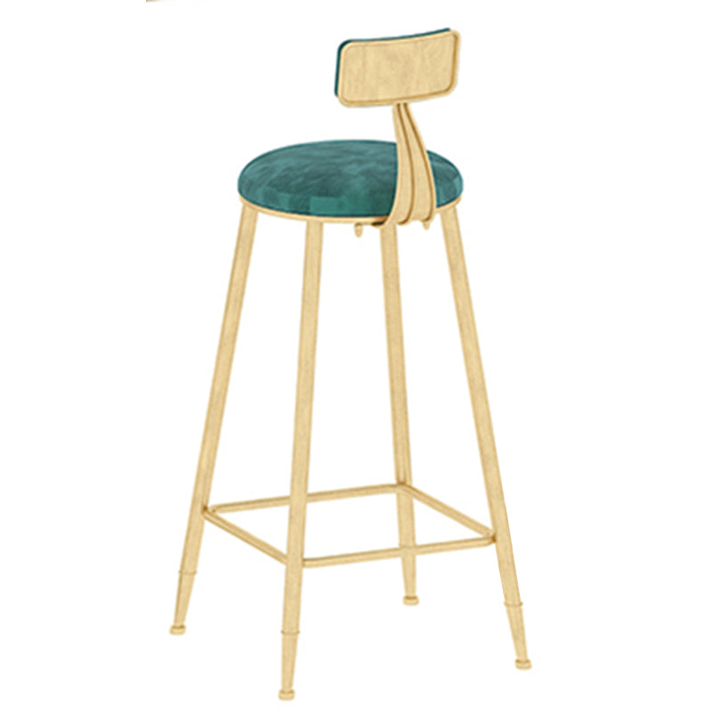 Modern Bar Pub Table Set 1/3 Pcs Metal Frame Bar Table and Upholstered Stools