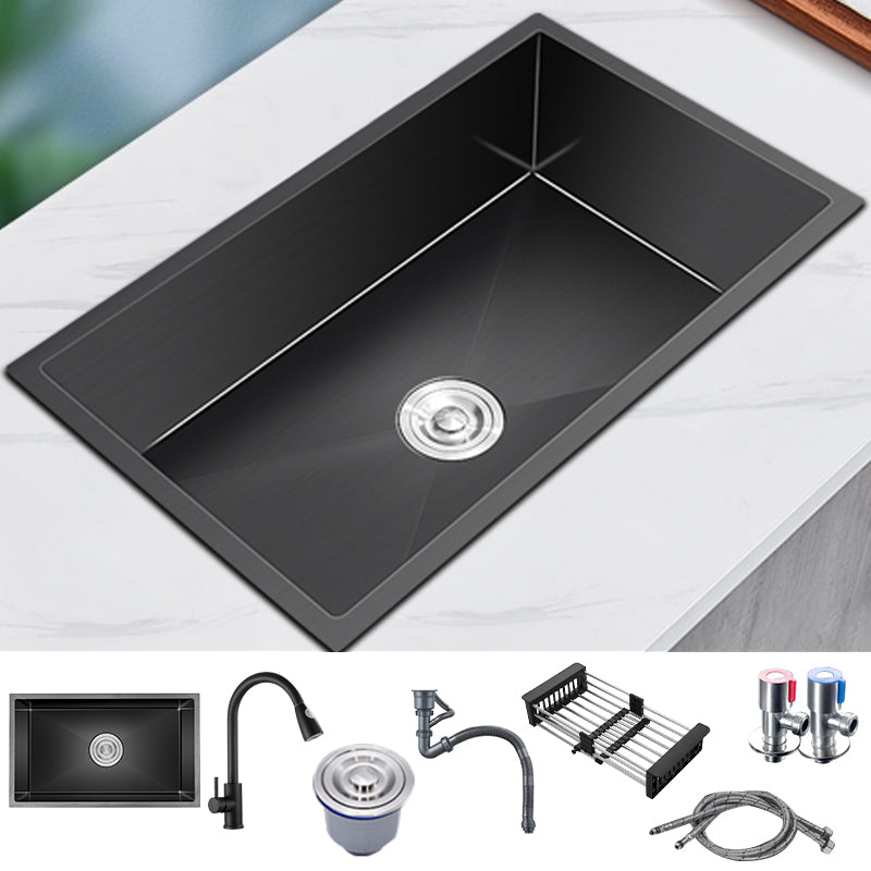 Stainless Steel Kitchen Sink Modern Kitchen Bar Sink with Drain Assembly