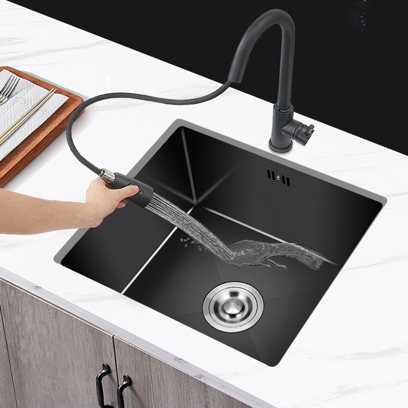 Stainless Steel Kitchen Sink Modern Kitchen Bar Sink with Drain Assembly