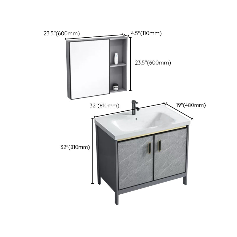 Modern Bathroom Sink Vanity Freestanding Faucet Included Bathroom Vanity Set