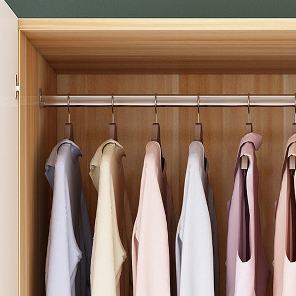 Freestanding Wood Frame Wardrobe Modern Hinged Soft Close Doors Wardrobe