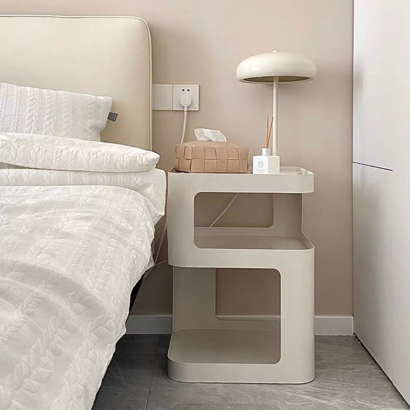15" Wide Contemporary Corner Table Square Storage Accent Side Table