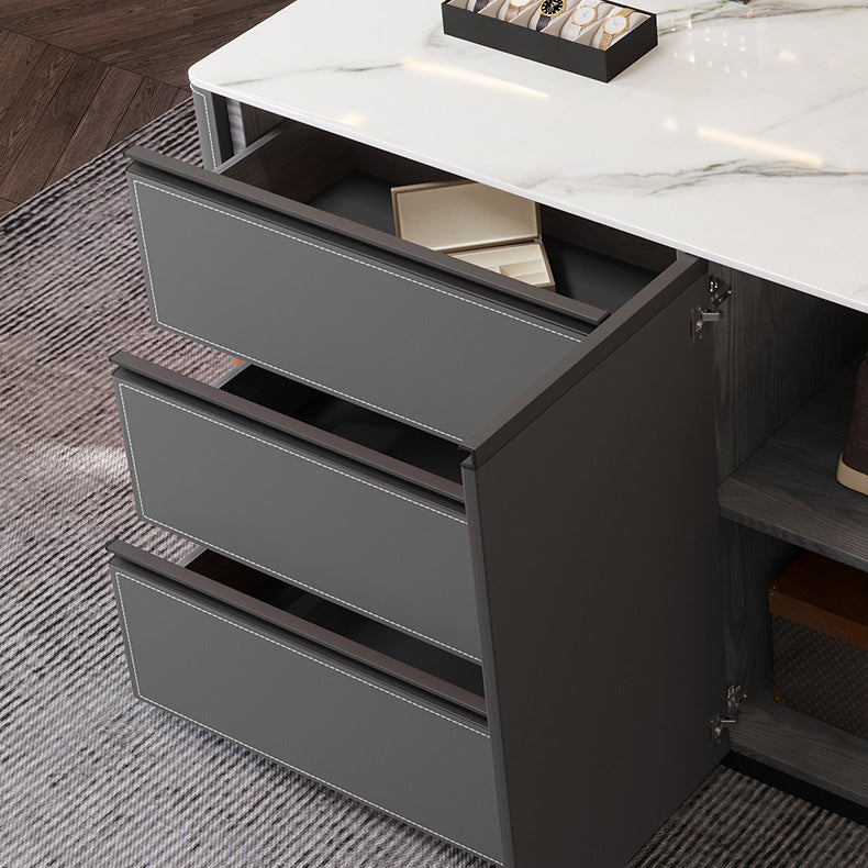 Modern Dining Room Kitchen Island Table Prep Table with Drawer