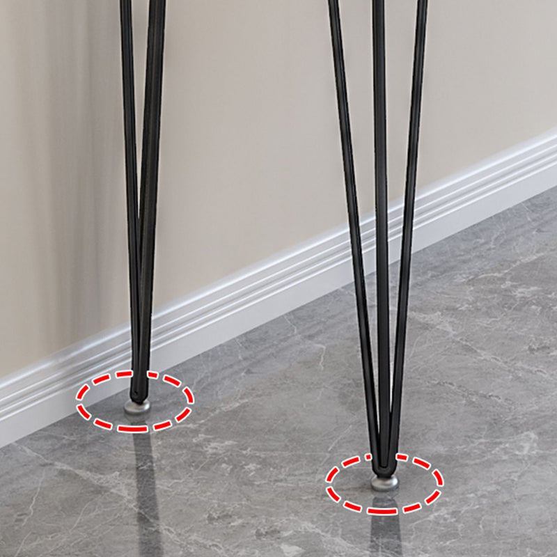 Modern Rectangle Wood Bar Table Metal Legs for Milk Tea Shop