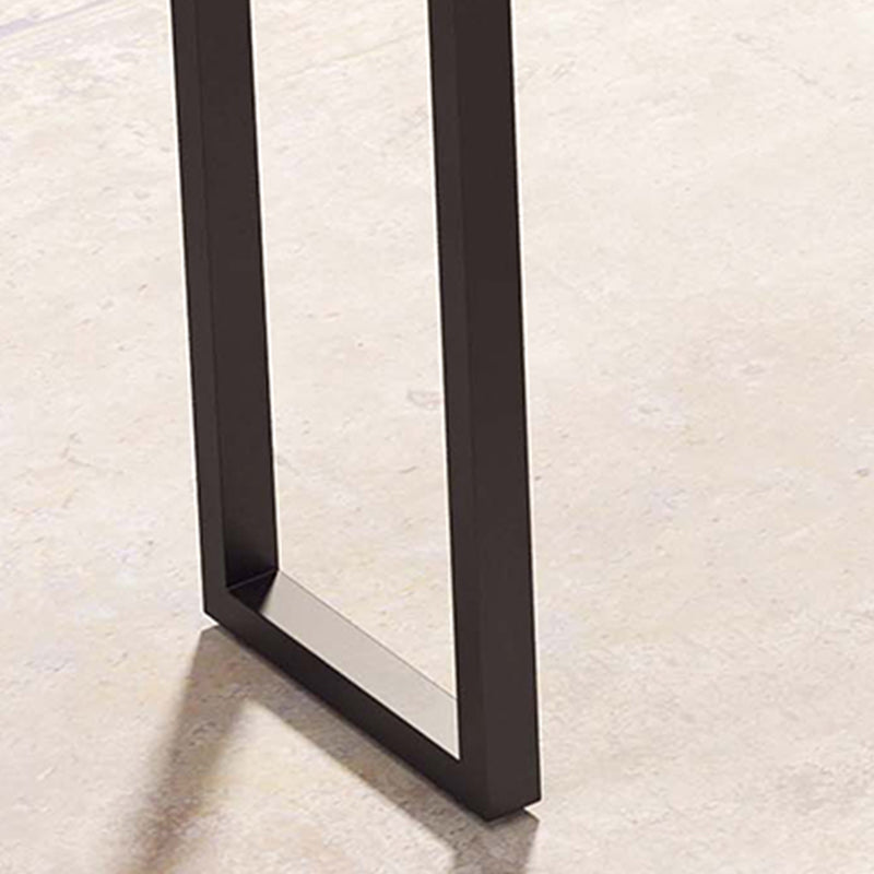 Pine Wood Rectangle Bar Table Modern Metal Legs for Milk Tea Shop