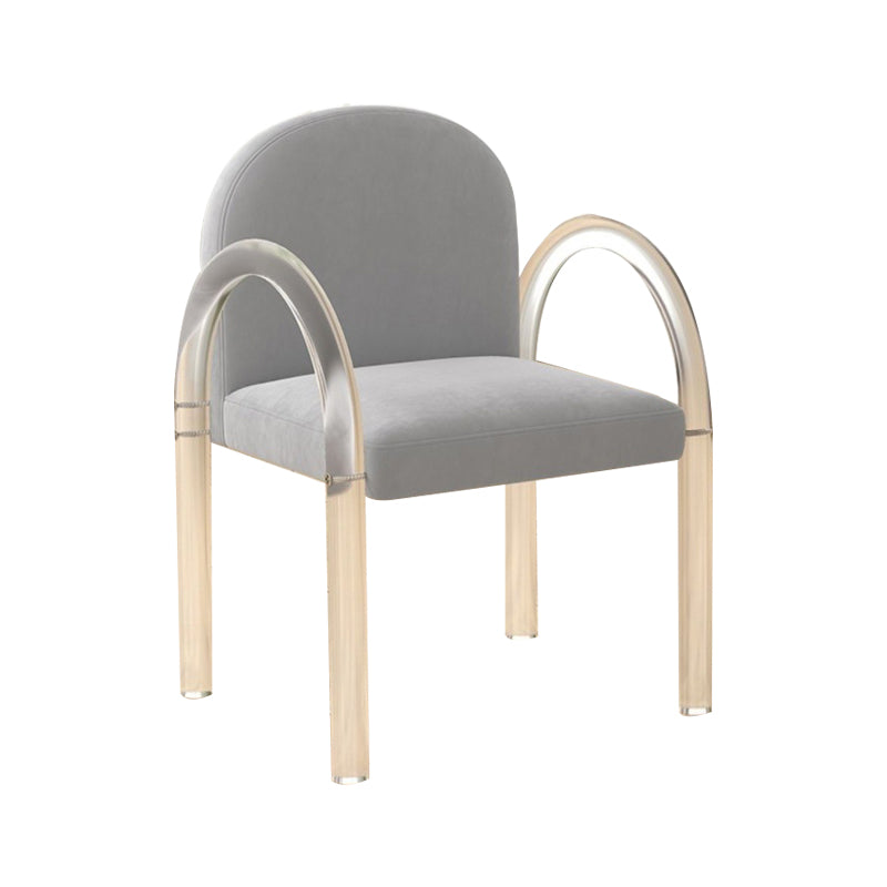 Modern Simple Arm Chair Plastic Frame Dining Chair for Dining Room