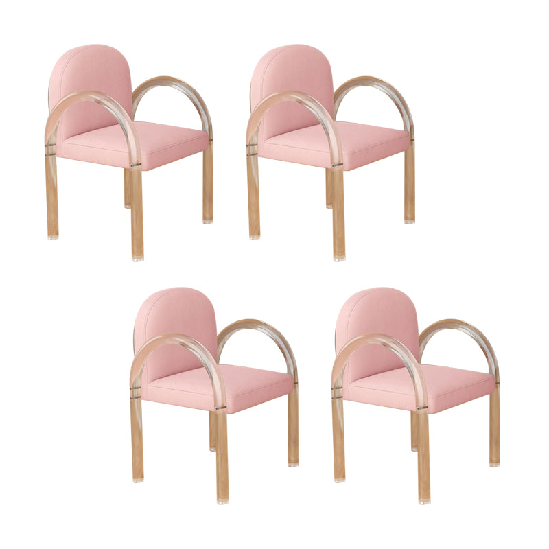 Modern Simple Arm Chair Plastic Frame Dining Chair for Dining Room