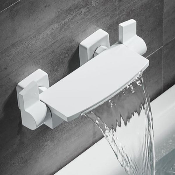Modern Shower Faucet Brass Handheld Shower Head Wall Mounted Shower Trim