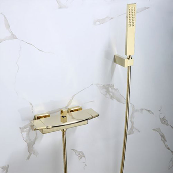Modern Shower Faucet Brass Handheld Shower Head Wall Mounted Shower Trim