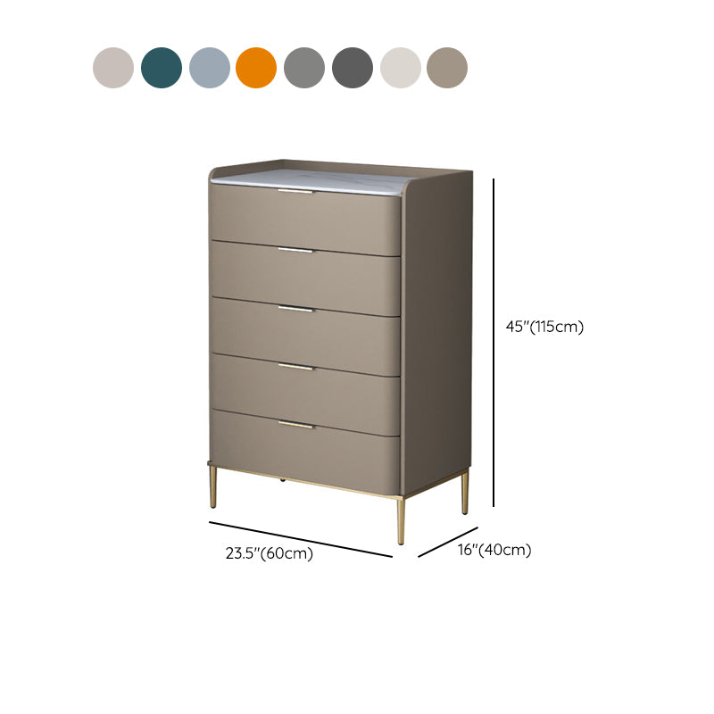 Classic Glam Storage Chest Stone Dresser with 5/4/3 Drawers , 15.6 Inch W