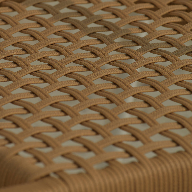 Tropical with Arm Dining Armchair Open Back Patio Dining Armchair