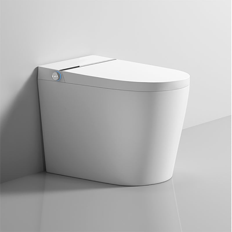 Contemporary Floor Mount Bidet Elongated Dryer Heated Seat Ceramic Foot Sensor