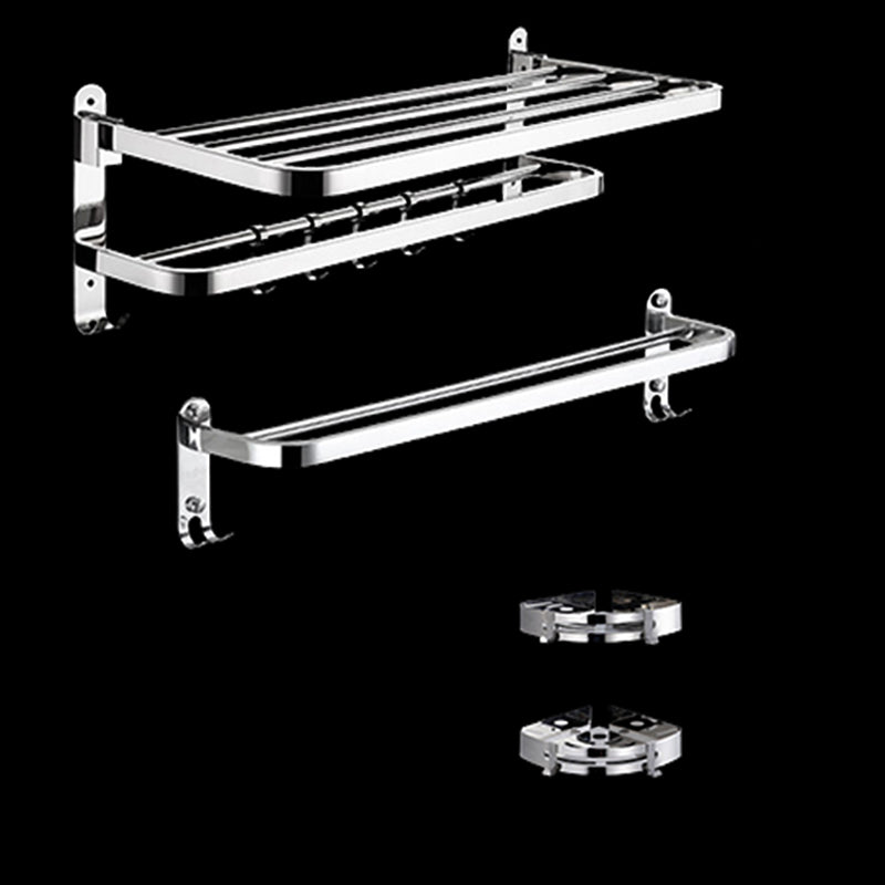 Modern Bathroom Hardware Set Silver Metal Bathroom Accessory