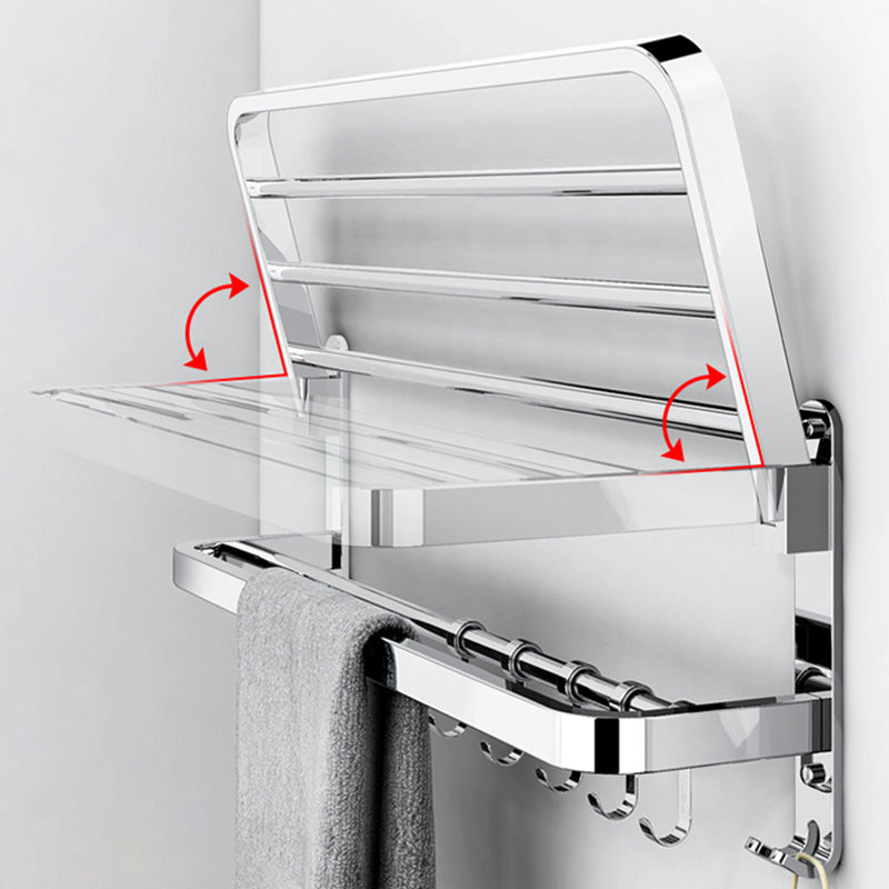 Modern Bathroom Hardware Set Silver Metal Bathroom Accessory