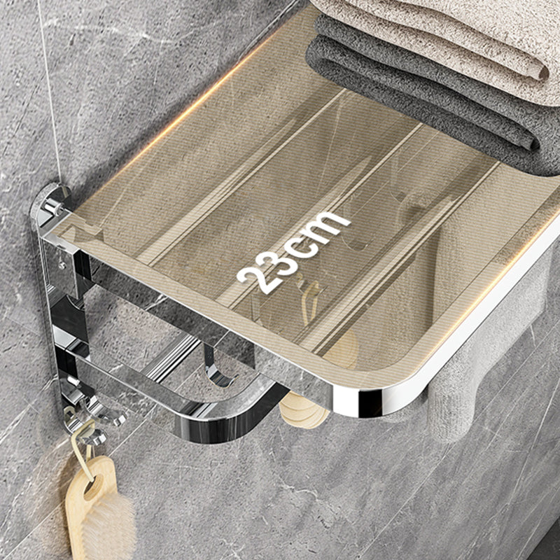 Modern Bathroom Hardware Set Silver Metal Bathroom Accessory