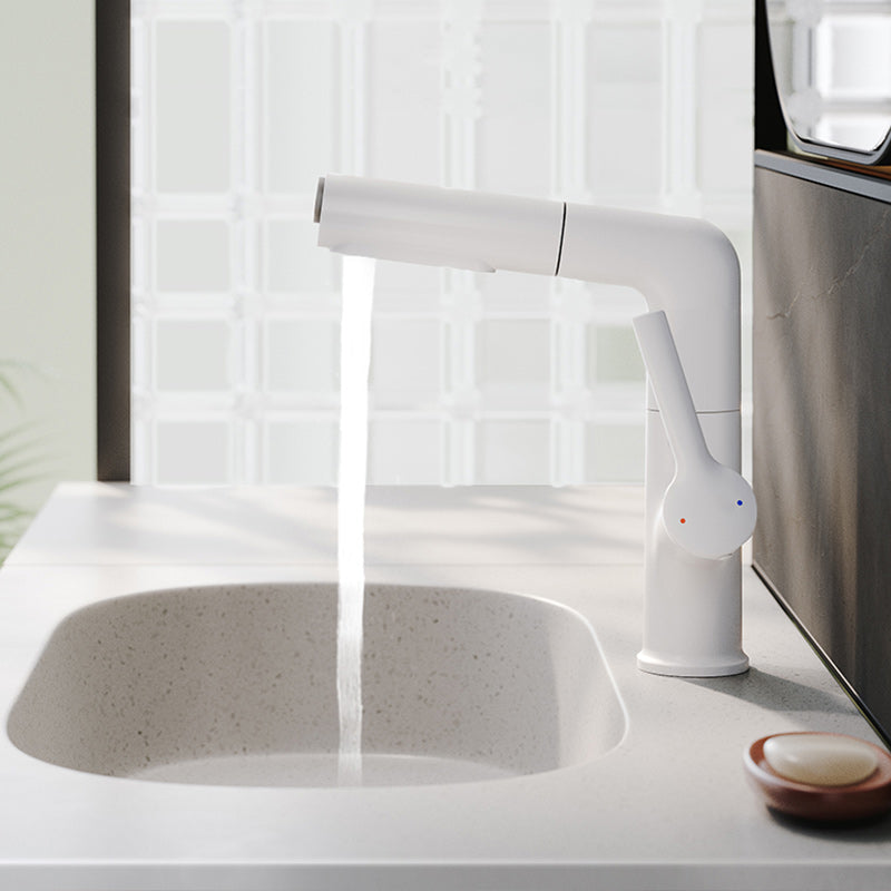Swivel Spout Bathroom Sink Faucet with Lever Handle Vessel Sink Faucet