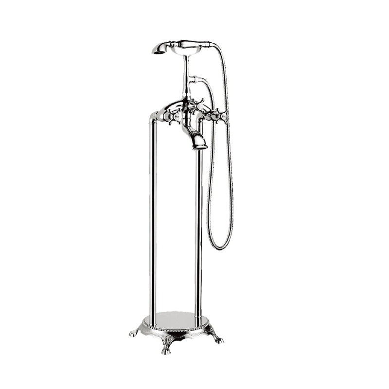 Traditional Style Freestanding Faucet Copper Floor Mount Freestanding Faucet