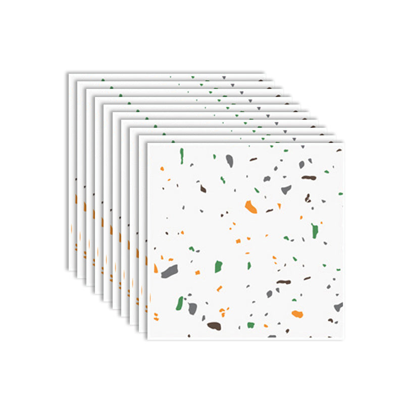 Modern Tile Flooring PVC Peel and Stick Marble Look Mildew Resistant Vinyl Tile