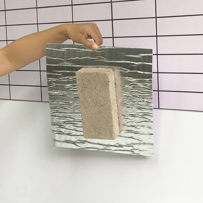 Tile-Peel & Stick Rectangle White Plastic Waterproof Tile-Peel & Stick for Shower 10 Pack