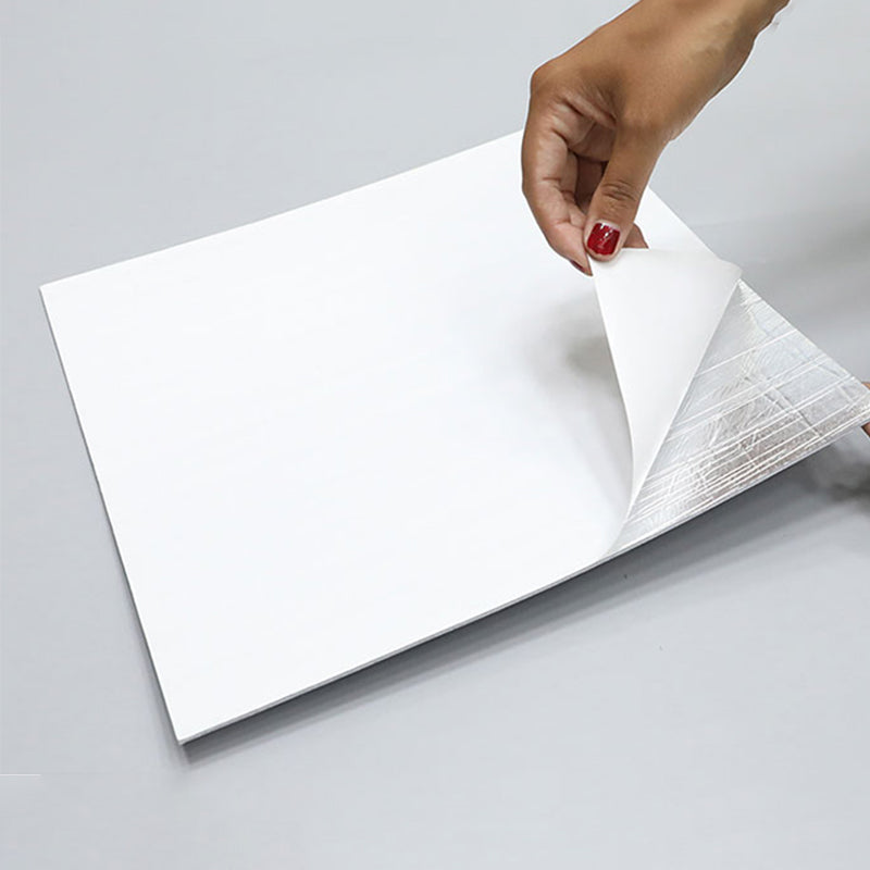 Tile-Peel & Stick Rectangle White Plastic Waterproof Tile-Peel & Stick for Shower 10 Pack