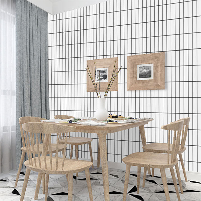 Tile-Peel & Stick Rectangle White Plastic Waterproof Tile-Peel & Stick for Shower 10 Pack