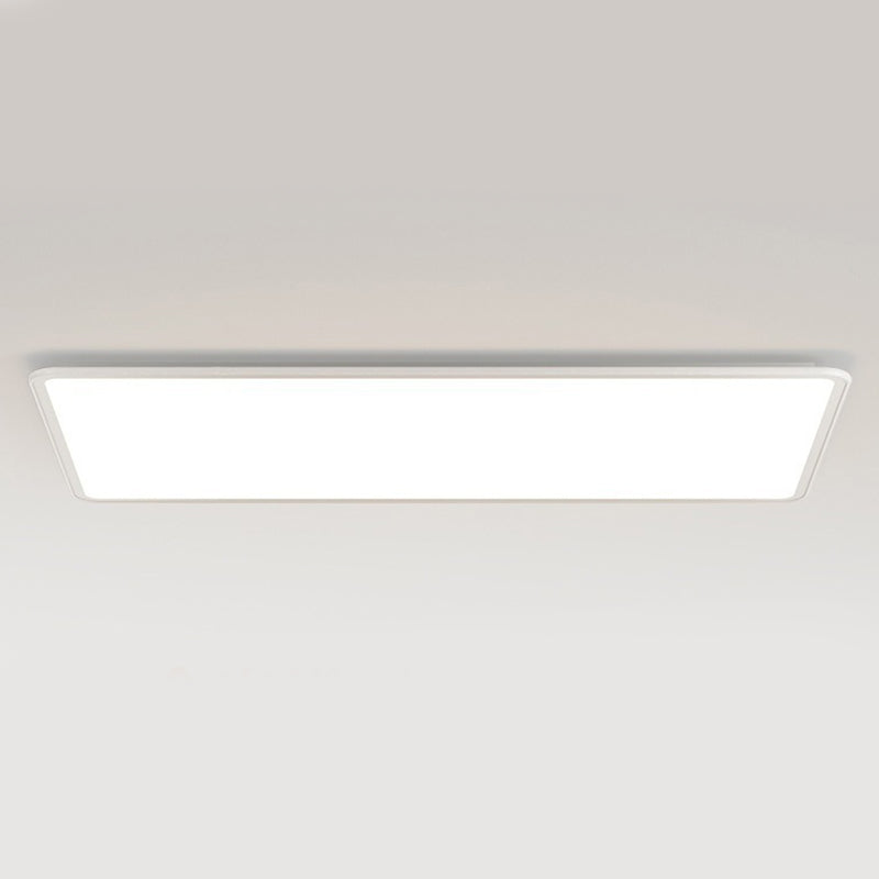 Metal Rectangle Flush Mount Light Fixture Modern 1 Light Flush Mount