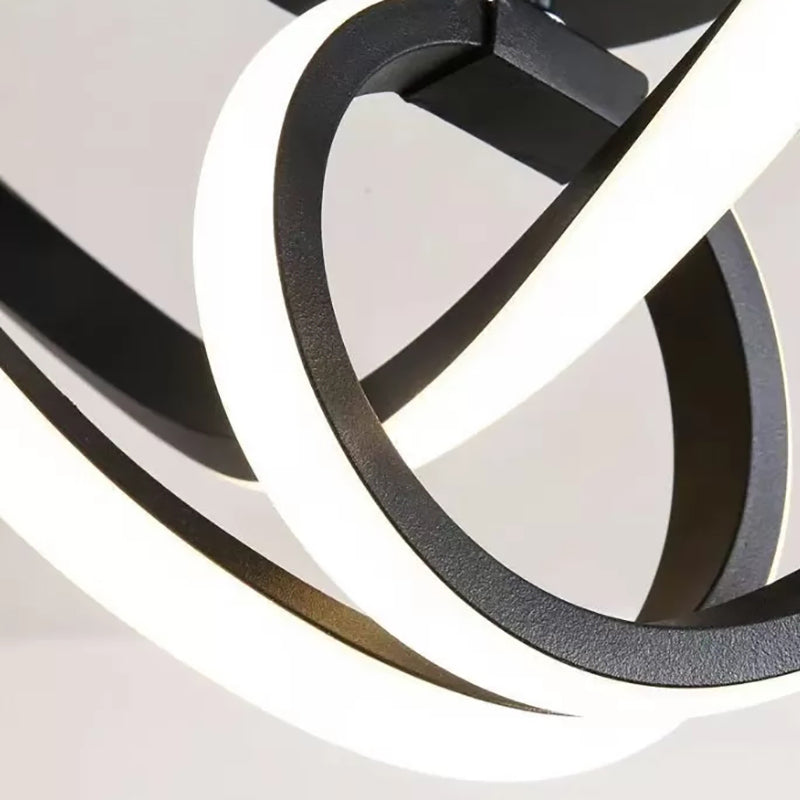 Geometric Semi Flush Light Modern Metal Semi Flush Mount Light Fixture