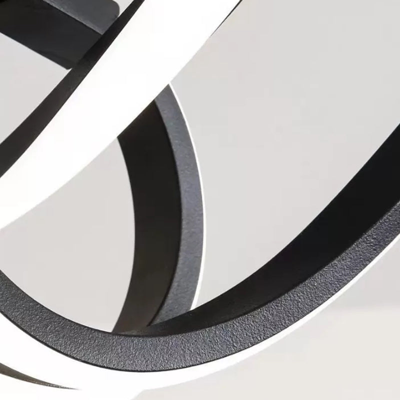 Geometric Semi Flush Light Modern Metal Semi Flush Mount Light Fixture